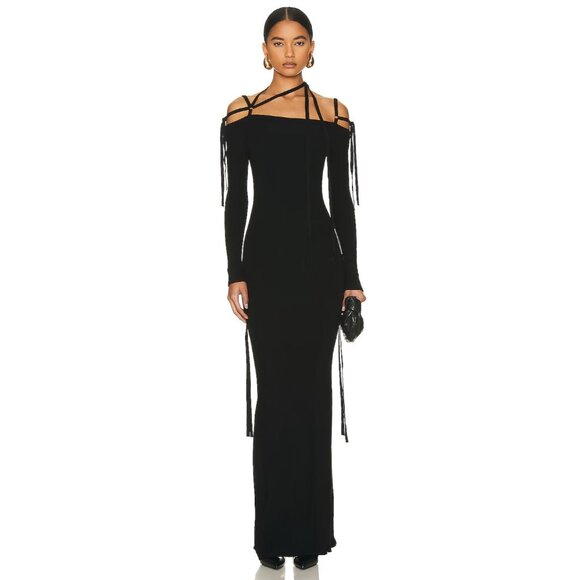 JACQUEMUS La Robe Arnesi in Black Long Sleeve - Picture 1 of 4